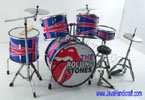 Exclusive miniature drum sets - The Rolling Stones